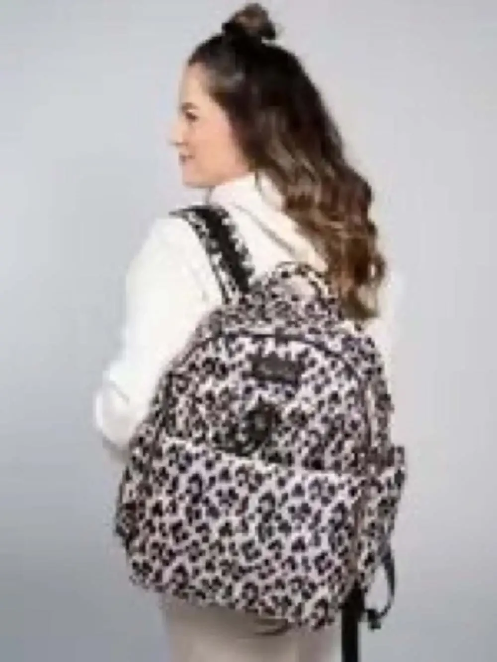 Itzy Ritzy Leopard Print Convertible Diaper Bag Backpack / Tote